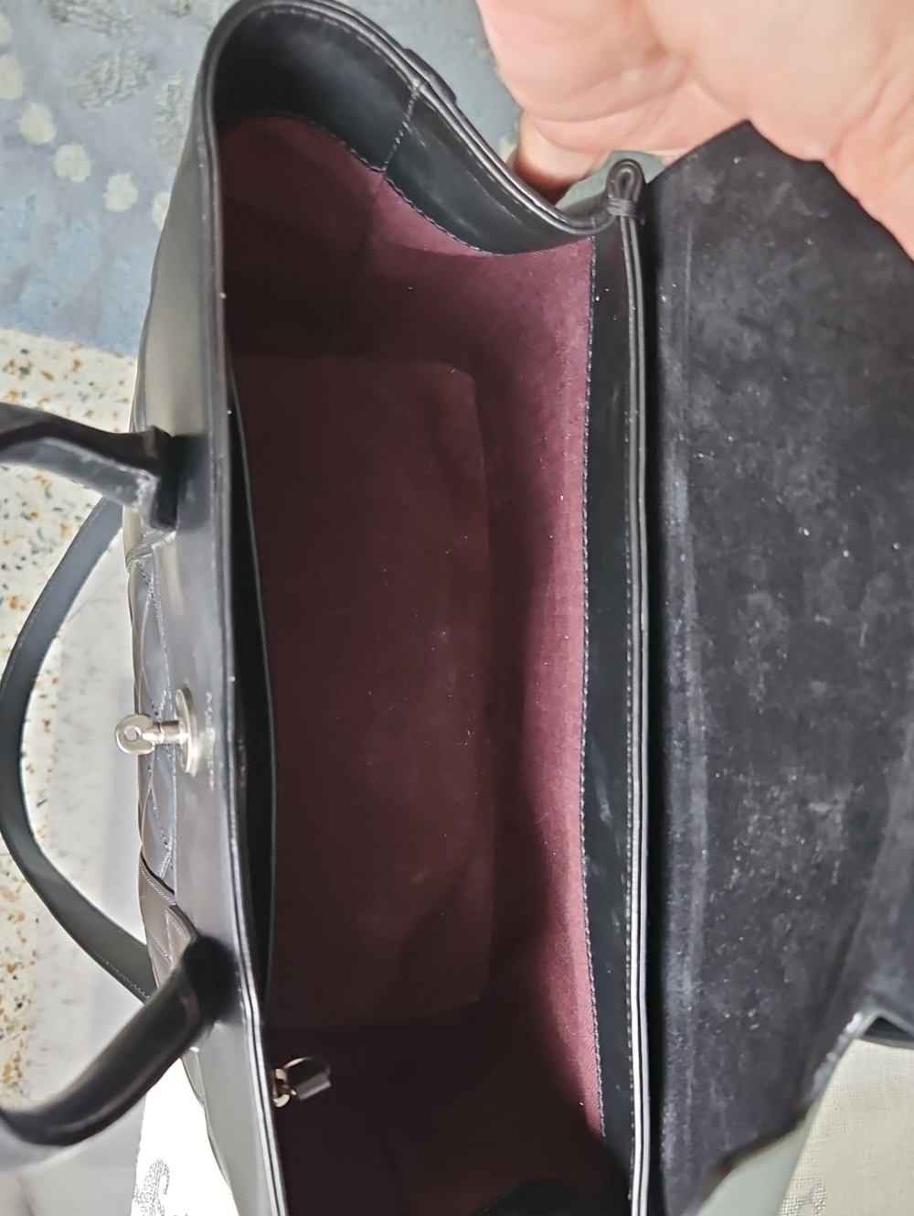 Mulberry Small Bayswater Satchel, Black Quilted Leather Top-Handle - Picture 11 of 11